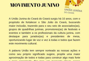 União Junina Emite Carta Aberta ao Movimento Junino Cearense e Destaca a Liberdade dos Grupos