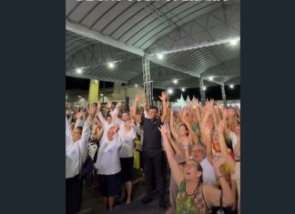 Naumi Amorim e deputada Emília Pessoa participam da abertura dos festejos de São José Operário no Araturi