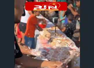 Confusão por bolo gigante marca comemoração do Dia das Mães em cidade do Maranhão