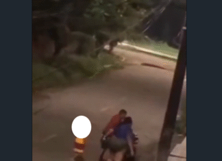 Homem agride mulher em via pública na frente da filha no Dia das Mães, em Maracanaú
