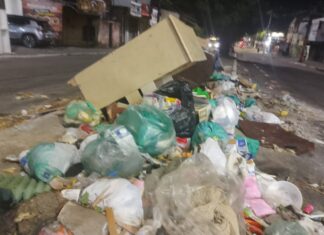 Acúmulo de lixo toma conta da Avenida Dom Almeida Lustosa e expõe falhas na gestão de Naumi Amorim (PSD)