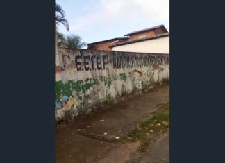 Escola no Cipó, em Caucaia, apresenta sinais de abandono e moradores cobram reforma urgente