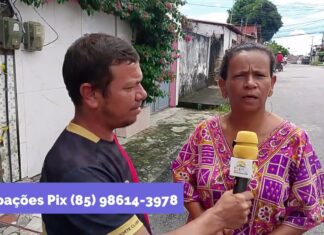 Solidariedade mobiliza vizinhos e amigos de família que perdeu tudo em incêndio em Caucaia