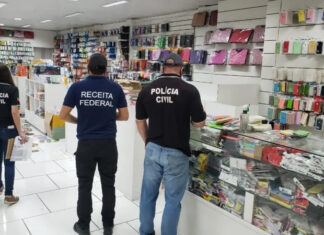 Receita Federal deflagra Operação Guilherme Rocha contra comércio de produtos piratas no Centro de Fortaleza
