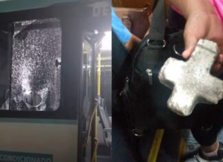 Mulher é presa após arremessar pedra contra ônibus no Centro de Fortaleza