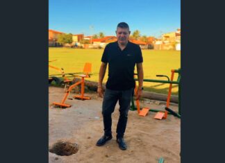 A pedido do vereador Dr. Tanilo, Prefeitura instala academia ao ar livre no Padre Júlio Maria II