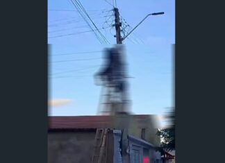 Homem morre após sofrer descarga elétrica enquanto trabalhava em poste no interior do Ceará