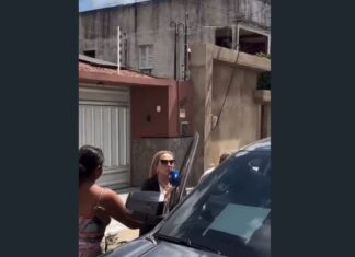Ex-prefeito de Ipu, Sérgio Rufino, se recusa a responder pergunta e é acusado de empurrar repórter na saída de audiência