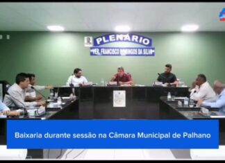 Confusão marca sessão na Câmara de Palhano: presidente e vereador de oposição trocam insultos e precisam ser contidos