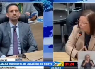 Duelo verbal marca sessão na Câmara de Juazeiro do Norte: Auricélia Bezerra rebate vereador Boaz das Rotatórias