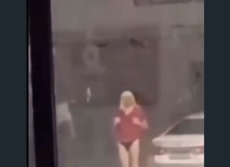 Pastor Eduardo Costa volta a ser flagrado em Goiânia usando peruca loira, calcinha e camiseta vermelha