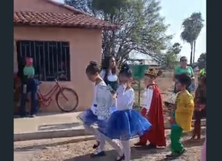 Escola pública mantém viva a tradição dos desfiles cívicos em São João das Fronteiras, no Piauí