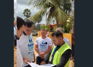 Após viagem a Brasília com verbas públicas, vereador Tancredo Santos faz reparo em bueiro e volta a criticar o PT