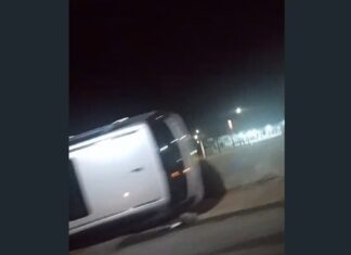 Acidente é registrado no viaduto que liga BR-222 à BR-020, em Caucaia