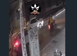 Veículo sobe em canteiro de retorno fechado na Avenida Dom Almeida Lustosa