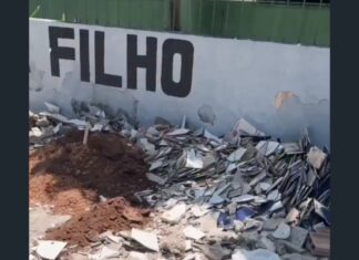 Reforma interminável deixa alunos sem aulas presenciais no Parque Potira