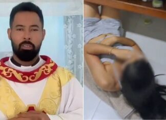Padre é flagrado com noiva de fiel em casa paroquial e caso provoca investigação da Diocese de Diamantino, em MT