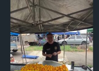 Feirantes são flagrados vendendo “litro de pequi” com medida inferior durante fiscalização na Feira do Garavelo, em Aparecida de Goiânia