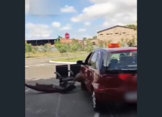 Carro desgovernado atinge candidatos durante prova de direção e deixa quatro feridos em Goiânia