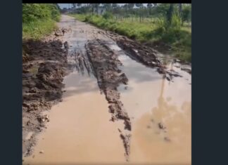 Estrada com lama e buracos impede passagem de transporte escolar em Lagoa dos Porcos, denunciam moradores