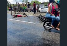Idoso morre após colisão entre motocicletas na Avenida Coronel Correia, em Caucaia