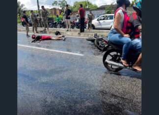 Idoso morre após colisão entre motocicletas na Avenida Coronel Correia, em Caucaia