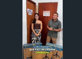 Presidente da Câmara de Caucaia, Dr. Tanilo Meneses, doa ventiladores para UBS no Parque São Gerardo