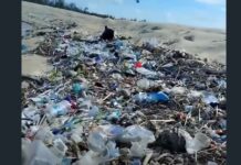 Lixo nas margens da Lagoa do Cauípe gera críticas e alerta para descaso ambiental em Caucaia