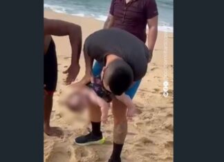 Policial militar de férias salva bebê de 11 meses de afogamento na Praia de Iracema