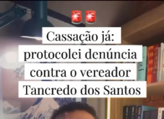 Felipe Martins pede cassação de vereador Tancredo dos Santos após denúncia de uso indevido da estrutura pública
