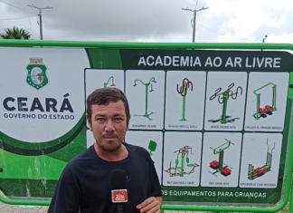 Praça do Parque Soledade é tomada pelo mato e moradores denunciam abandono em Caucaia