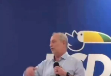 “Quem mente rouba”, dispara Ciro Gomes ao acusar grupo ligado a Camilo de espalhar faixas com Flávio Bolsonaro