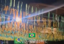 Marechal Rondon entra no clima da Copa e moradores transformam avenida em corredor verde e amarelo