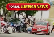 Motorista se ajoelha e implora para PM não apreender carro usado em transporte clandestino em Minas Gerais