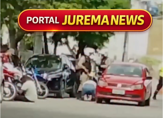 Motorista se ajoelha e implora para PM não apreender carro usado em transporte clandestino em Minas Gerais
