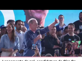 Ciro Gomes se irrita durante evento após confundir gesto de apoiador com símbolo de facção