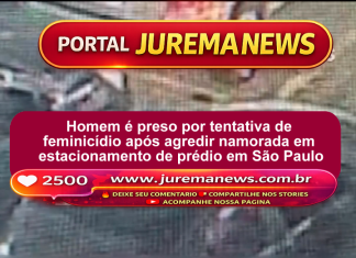 Homem é preso por tentativa de feminicídio após agredir namorada em estacionamento de prédio em São Paulo