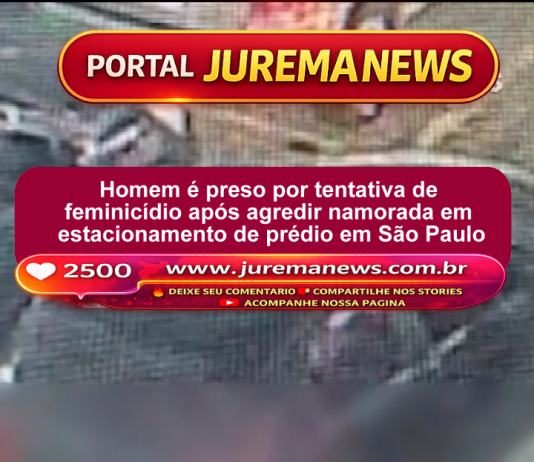Homem é preso por tentativa de feminicídio após agredir namorada em estacionamento de prédio em São Paulo