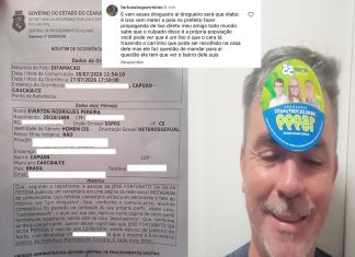 Comunicador registra boletim de ocorrência contra assessor da Prefeitura de Caucaia após comentário em rede social Comunicador registra boletim de ocorrência contra assessor da Prefeitura de Caucaia após comentário em rede social