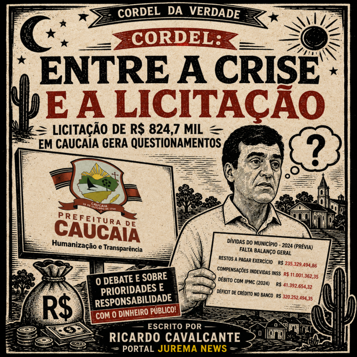 Cordel – Entre a crise e a licitação
