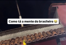Revolta após eliminação: comerciante de Caucaia queima camisa da Seleção Brasileira Revolta após eliminação: comerciante de Caucaia queima camisa da Seleção Brasileira