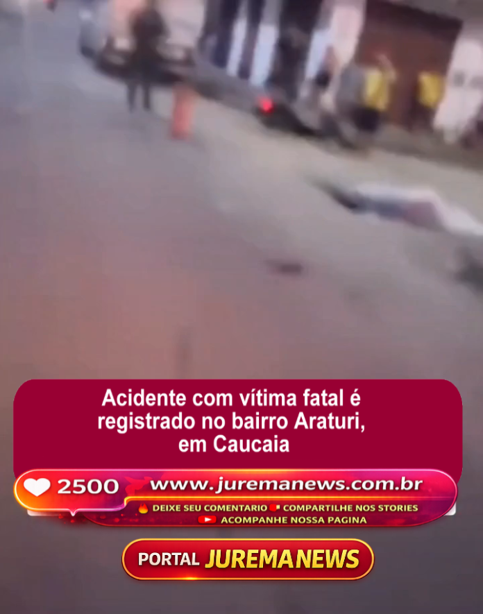 Acidente com vítima fatal é registrado no bairro Araturi, em Caucaia