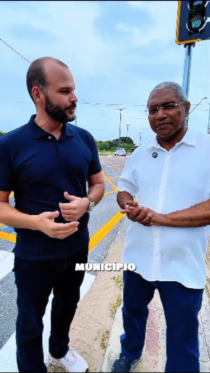 Waldemir Catanho visita semáforo instalado na CE-085 e destaca compromisso com Caucaia
