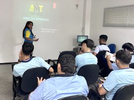AMT leva orientações sobre direção defensiva à SIPAT da Empresa Vitória AMT leva orientações sobre direção defensiva à SIPAT da Empresa Vitória